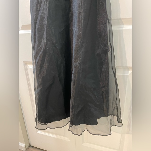 NWT Crimson by Lawrence Kurtz 10P Beaded, Sparkling Black Prom Formal Dress Gown - Picture 3 of 7